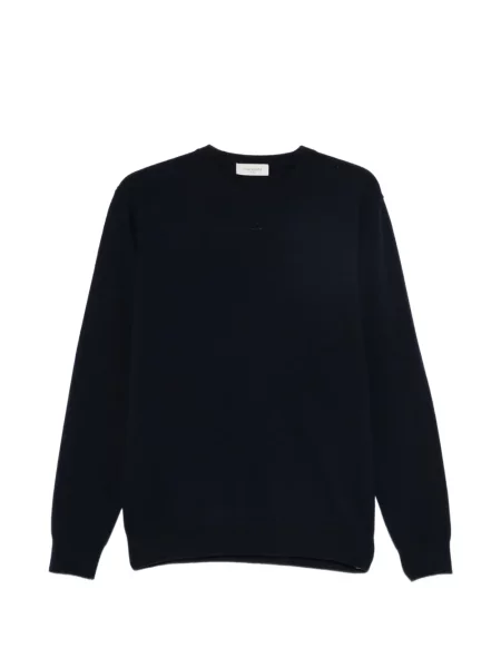 Pulover Piacenza Cashmere din cașmir cu decolteu rotund albastru