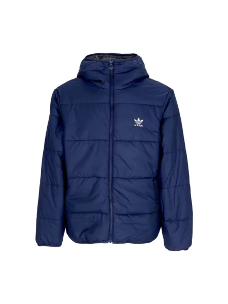 Kurtka puchowa Adidas dwustronna niebieska