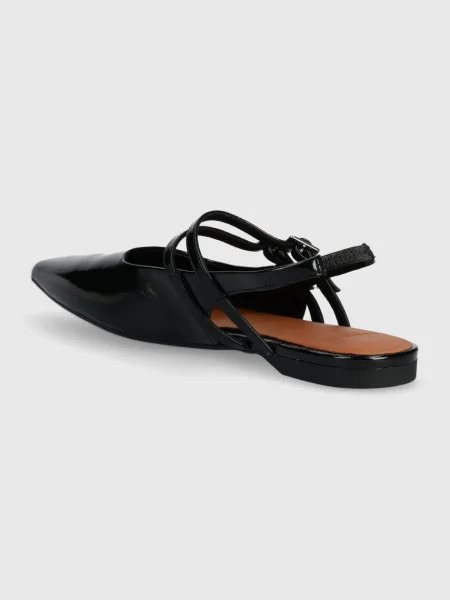 Kožené baleríny Vagabond Shoemakers HERMINE s odkrytou patou černá