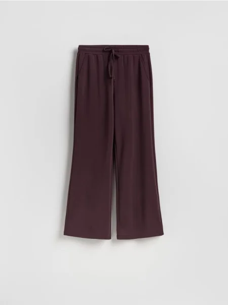 Reserved Pantaloni cu crac larg violet-închis violet