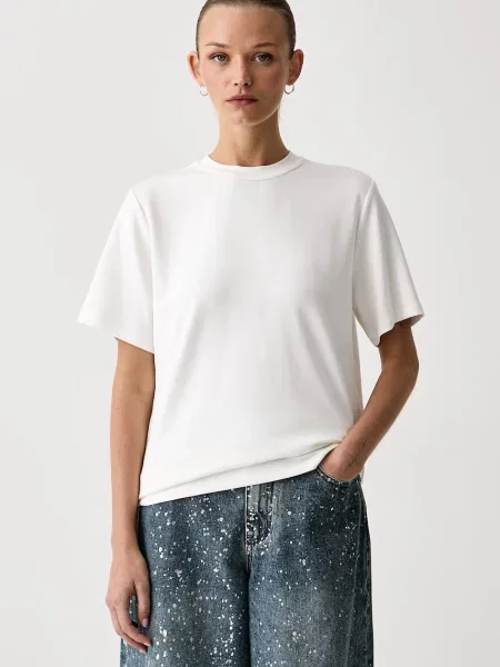 Eleh tricou basic pentru femei cu modal bej