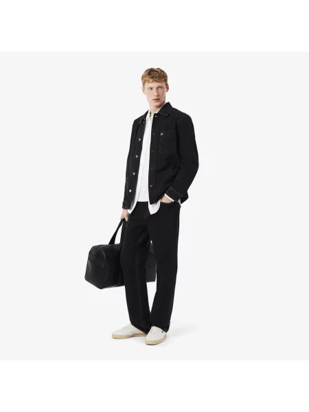 Lacoste Koszula Slim Fit Z Bawełny Piqué biały