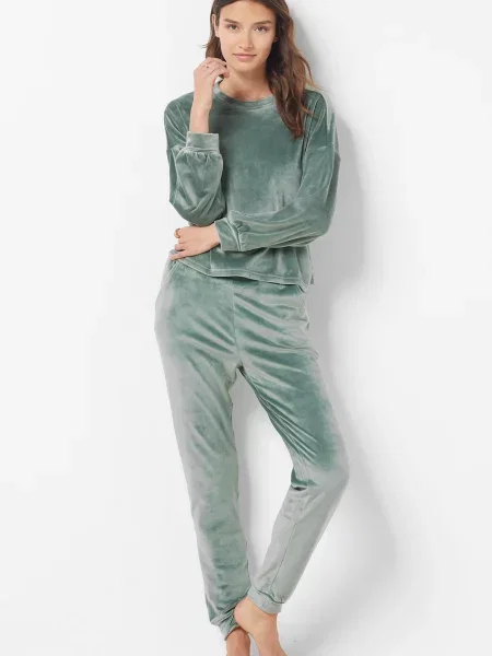 Велюрова піжама Etam зелена