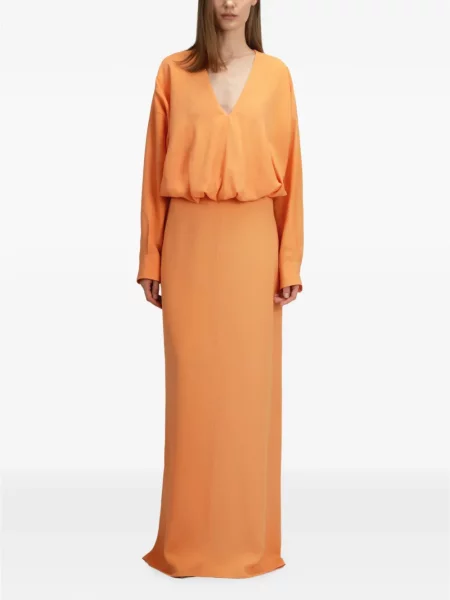 Rochie maxi The Arkow portocaliu