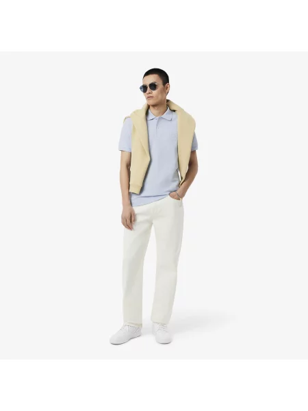 Lacoste Koszulka Polo O Klasycznym Kroju Z Tłoczonym Logo niebieski