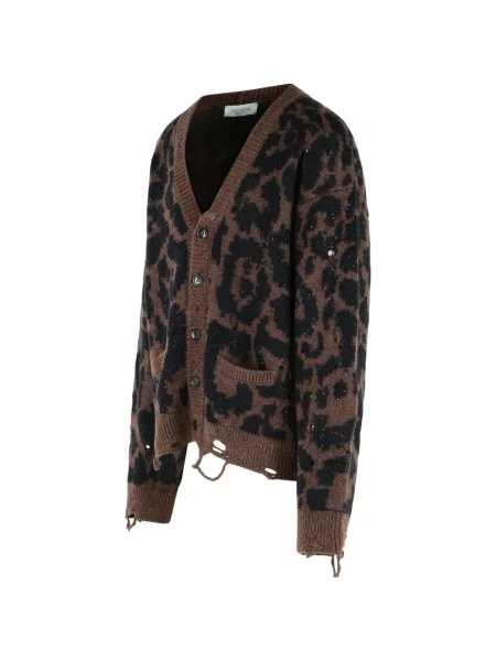 Cardigan Laneus cu model leopard maro