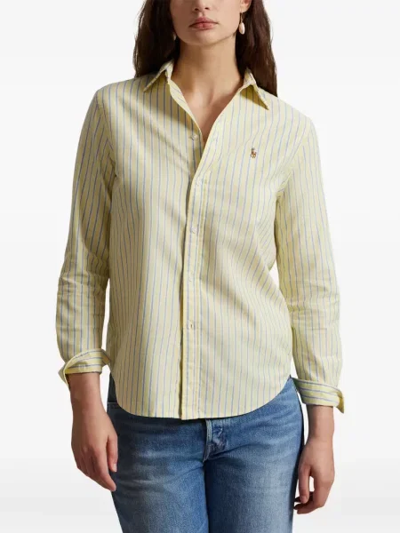 Vunena majica Polo Ralph Lauren s okruglim izrezom iznad koljena narančasta