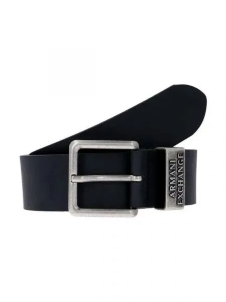 Armani Exchange de piele negru