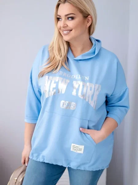 Jachetă supradimensionată Kesi Włoski gri