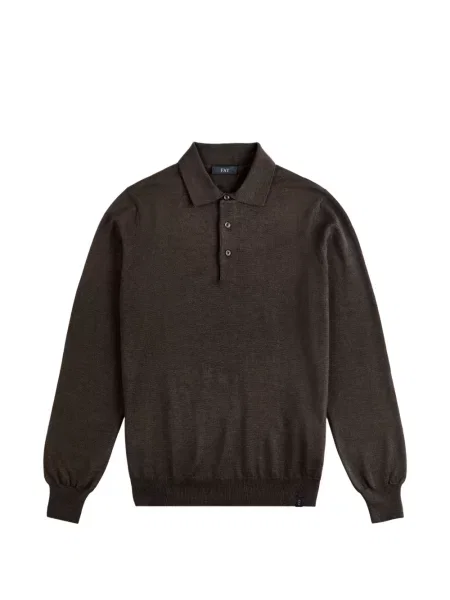 Lung tricou polo Fay maro