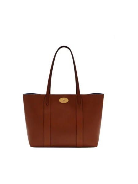 Shopperka Mulberry skórzana brązowa