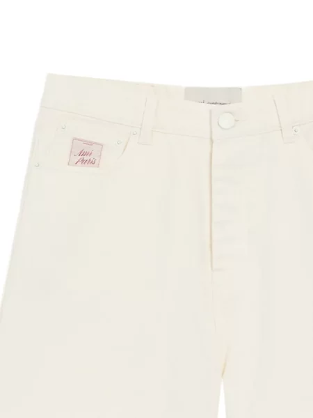 Pantaloni scurți Ami Paris cu autograf alb