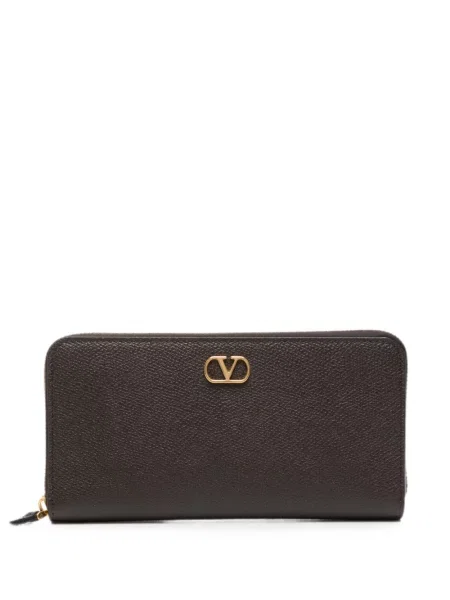 Portofel Valentino Garavani din piele maro
