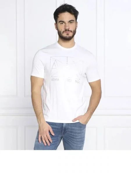 Armani Exchange Tricou alb