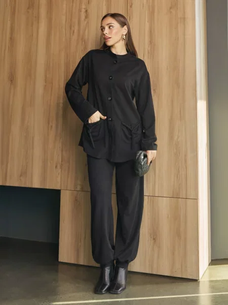 Замшеві Штани повсякденні Dressa чорний