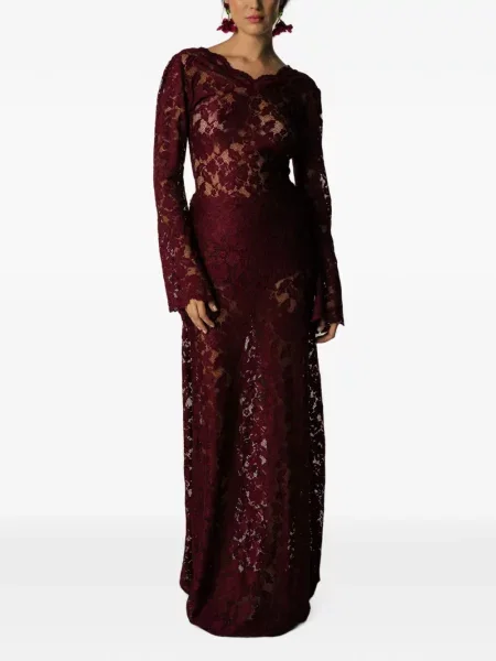 Lung rochie maxi Miau By Clara Rotescu roșu