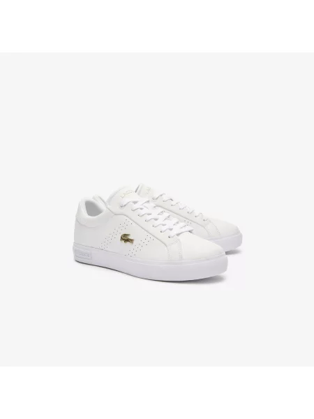 Lacoste Skórzane Sneakersy Powercourt białe
