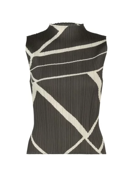 Top Pleats Please Issey Miyake gri