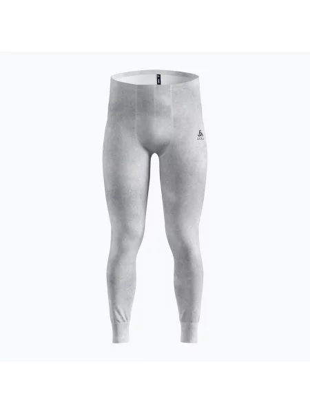 Termo kalhoty ODLO Active Warm X Pow Bl Bottom Long odlo silver grey šedé