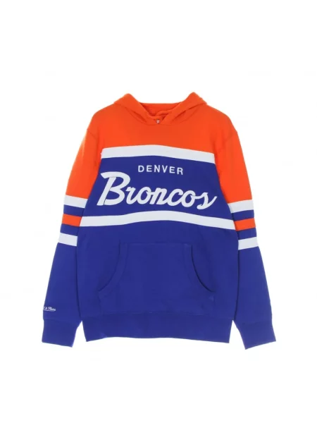 Bluza z kapturem Mitchell & Ness z kapturem niebieska