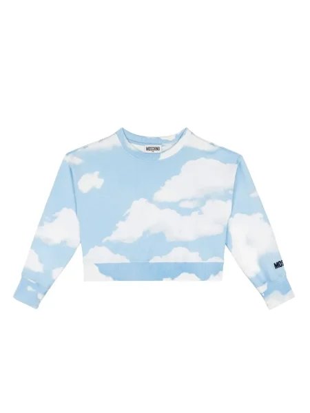 Bluza dziecięca Moschino niebieska