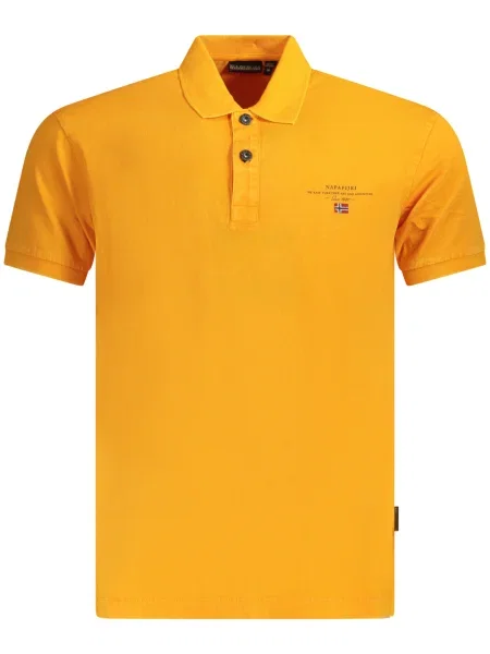 Polo Napapijri cu mâneci scurte portocaliu