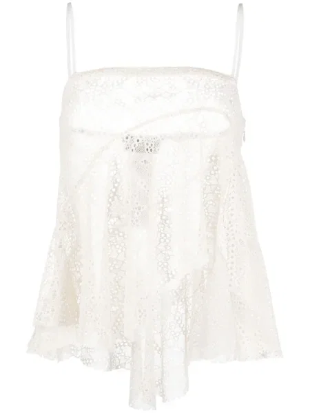 Top Dsquared2 cu broderie drapat