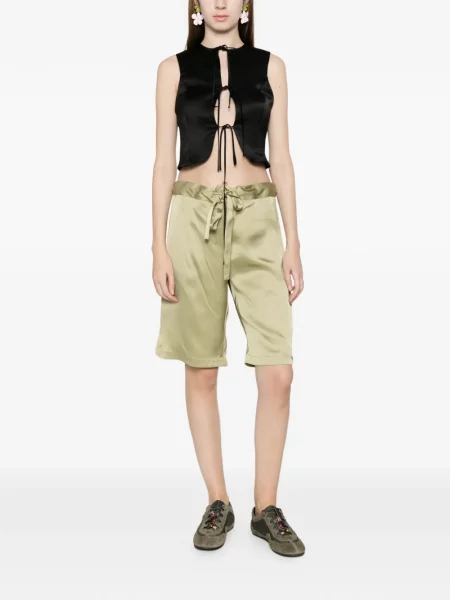 Top Alfie wiązany czarny