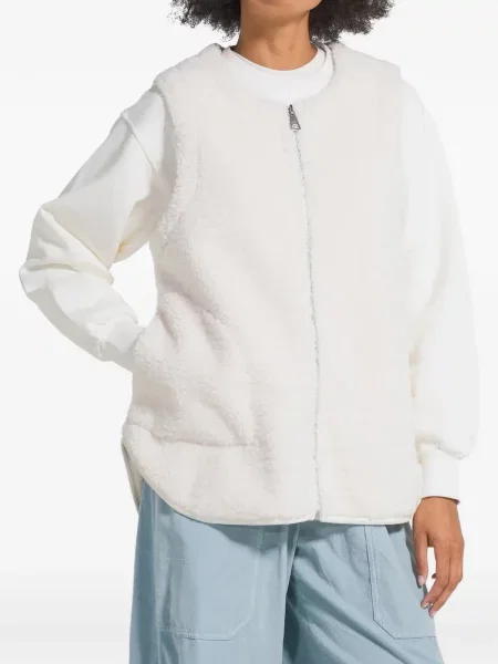 Vestă Deha din fleece alb
