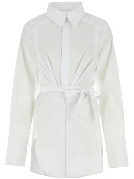 Cămașă Setchu din poplin alb