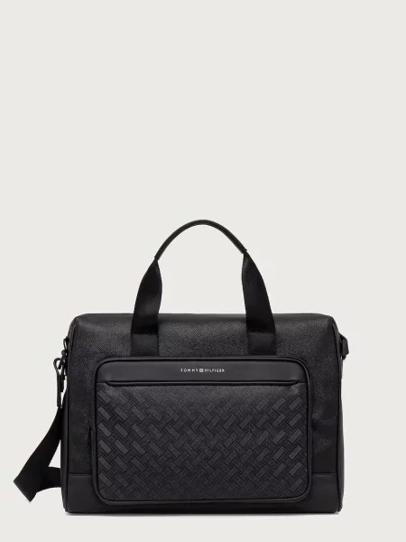 Tommy Hilfiger taška z imitace kůže černá