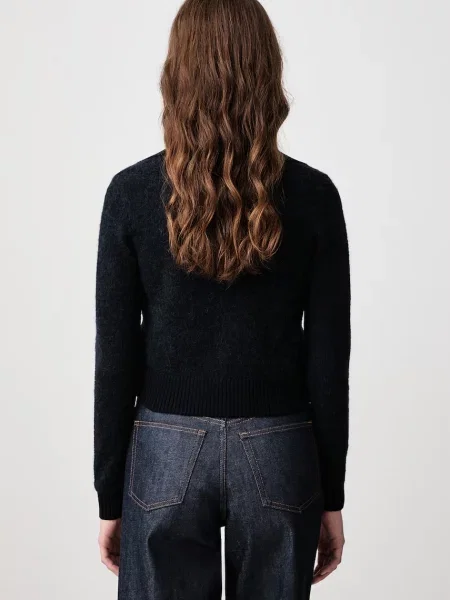 Fred Perry kardigan z wełną granatowy