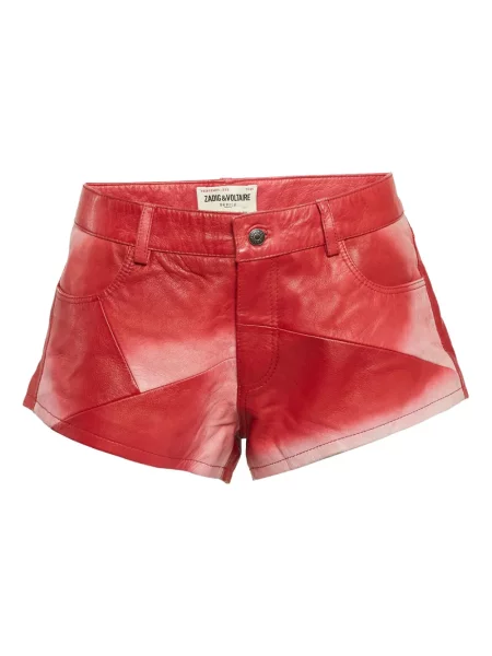 Szorty Zadig&voltaire skórzane czerwone
