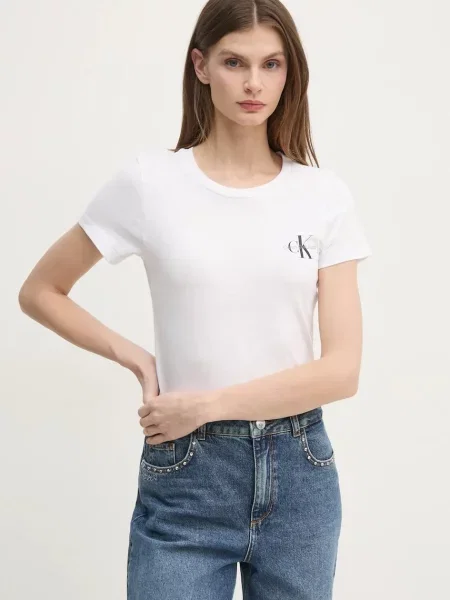 Calvin Klein Jeans tričko bílé