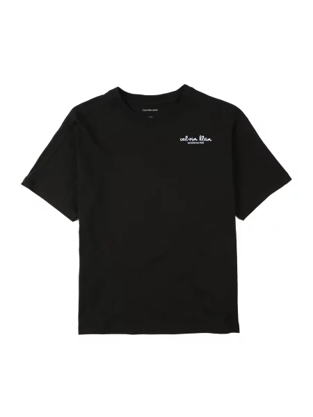 Calvin Klein Tričko černá / modrá bílá