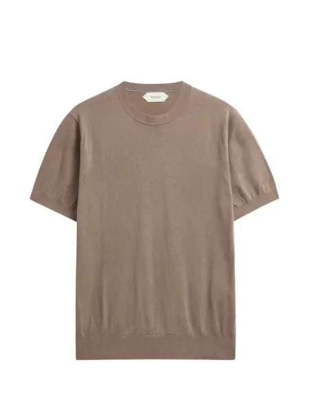 Tricou Pringle Of Scotland de mătase maro