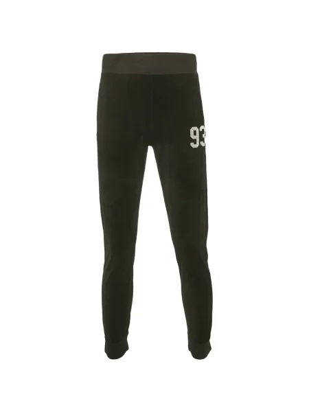 Pantaloni A Bathing Ape® de catifea cu aplicații alergare negru