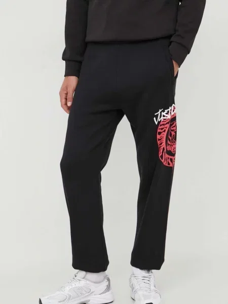 Tepláky Just Cavalli s potiskem černá