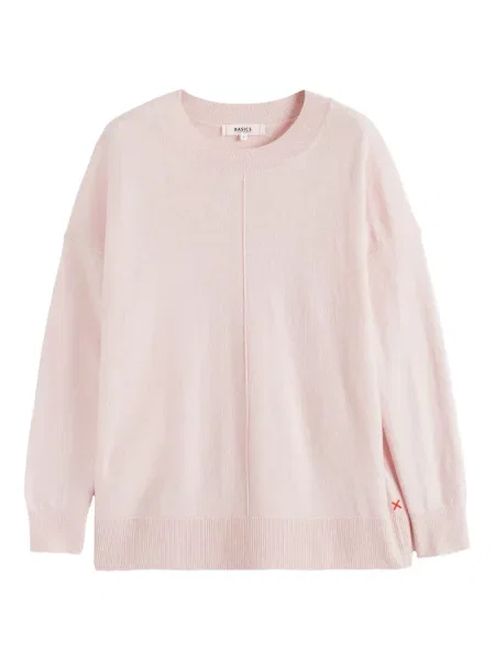 Pulover Chinti & Parker cu decolteu rotund roz