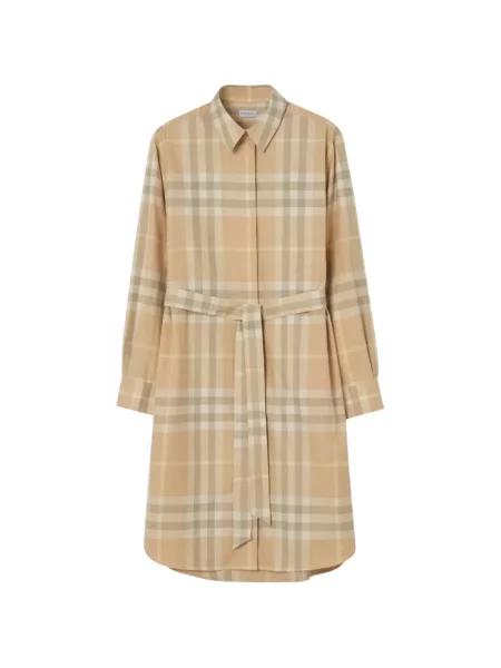 Rochie tip cămașă Burberry în carouri
