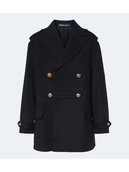 Palton Polo Ralph Lauren de lână negru