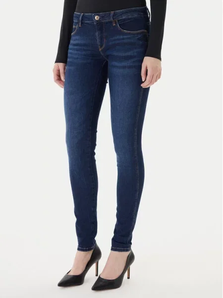 Guess Jeansy Skinny Fit niebieski