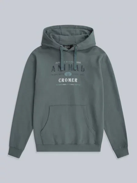 River Cromer męska bluza z kapturem Green zielona