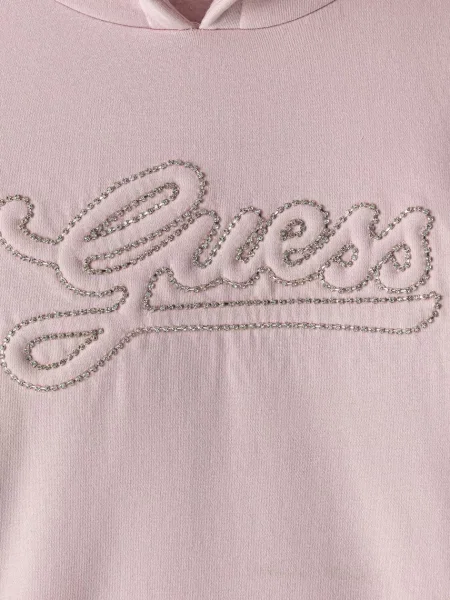 Guess кофта з капюшоном дитяча з бавовною
