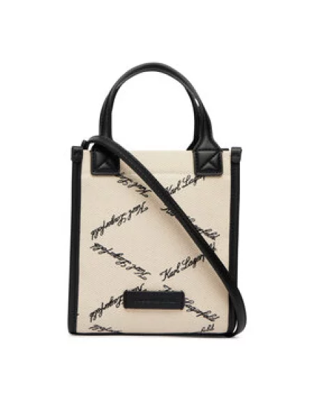 Karl Lagerfeld crossbody torbica K/VILLE bež