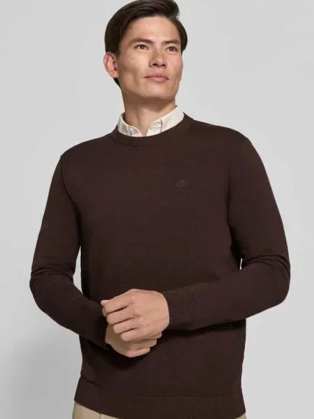 Sweter w kroju regular fit z czystej bawełny Tom Tailor
