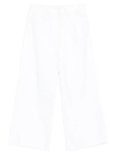 Szerokie jeansy Mother białe