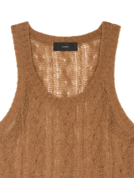 Top Alanui tricotate maro