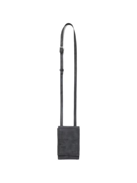 Geanta crossbody Peserico din piele de căprioară gri