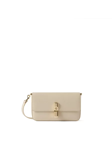 Torebka crossbody Furla skórzana beżowa